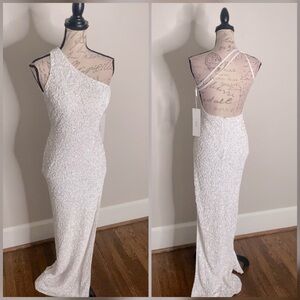 Sparkly wedding reception dress, elopement dress, or bachelorette party dress